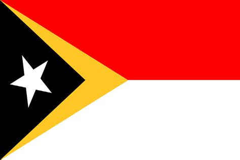 Flag of Indonesia mixed with Timor-Leste : r/vexillology