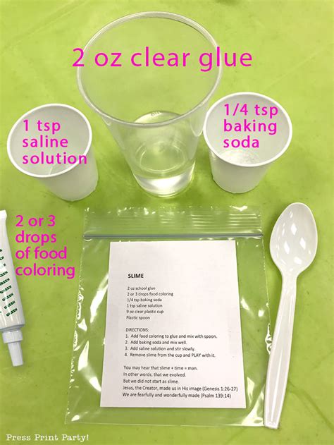 Foolproof Slime Recipe (Works Every Time!) - Press Print Party!