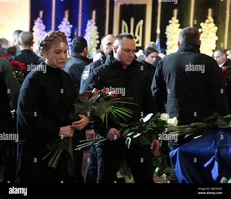 KYIV, UKRAINE - JANUARY 21, 2023 - Batkivshchyna faction leader, MP Yulia Tymoshenko (L) attends ...