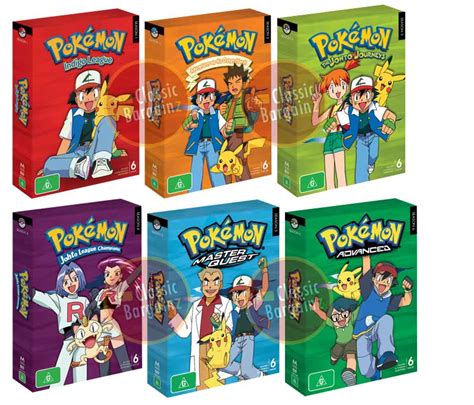 POKEMON COMPLETE SEASON 1 2 3 4 5 6 Box Set =36-DVD NEW | eBay