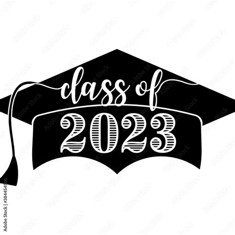 Class of 2023 Grad Cap - SVG Stock Vector | Adobe Stock