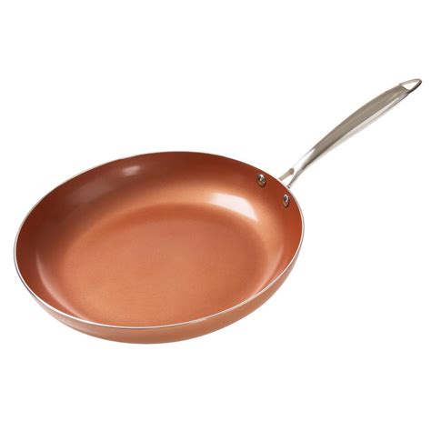 Trademark 12 in. Aluminum Non-Stick Copper Frying Pan-M030113 - The Home Depot