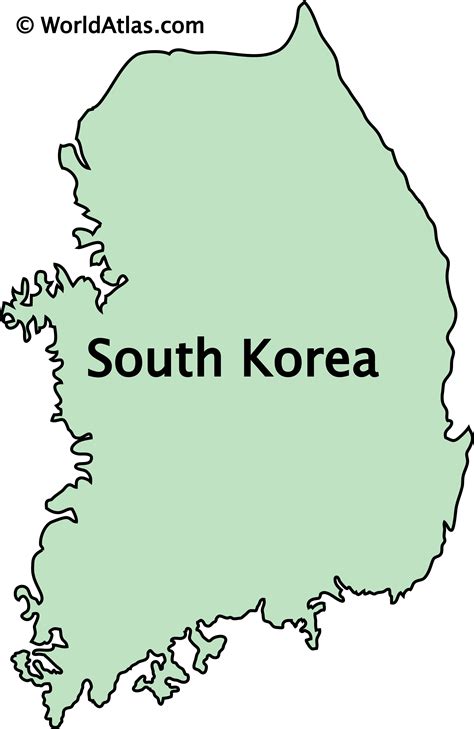 Printable Map Of South Korea