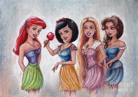 Disney Girls Drawing by Noelle Magana - Pixels