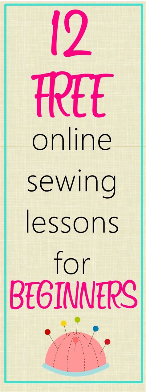 TOP 12 Free Online Basic Sewing Classes for Beginners-Sew Some Stuff ...