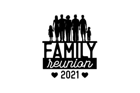 Family Reunion Silhouettes SVG Cut file by Creative Fabrica Crafts · Creative Fabrica