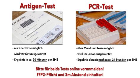 PCR- vs. Antigen-Test – Rotes Kreuz