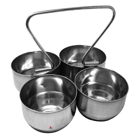 Nutristar Stainless Steel 4 Piece Serving Bowls Set with Solid Handle ...