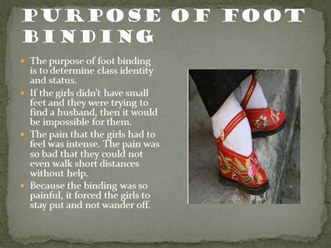 Foot Binding Process