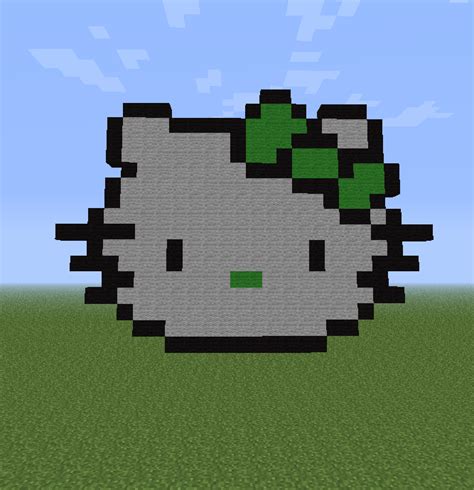 Gallery For > Minecraft Pixel Art Hello Kitty