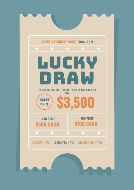 Raffle Poster Template – Tulisan