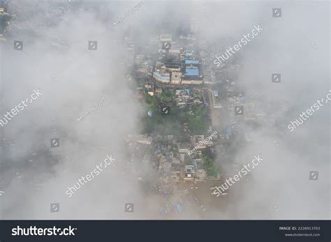 Aerial View Varanasi City Ganges River Stock Photo 2226913703 ...