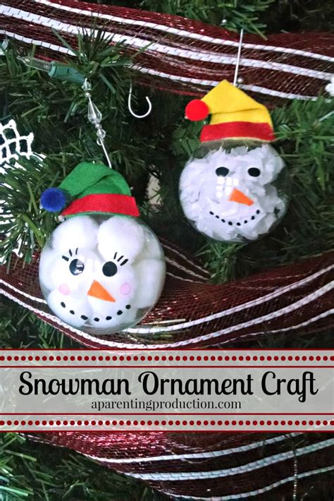 Christmas Craft: Make Your Own Snowman Ornament