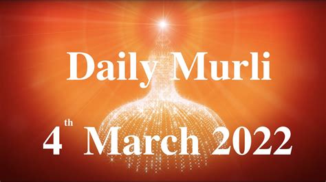 Daily Murli English 4 March 2022|daily english murli|murli in english ...