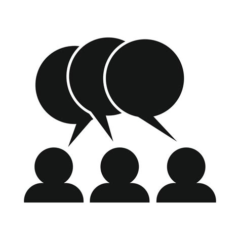 People with dialog speech bubbles icon 14169461 Vector Art at Vecteezy