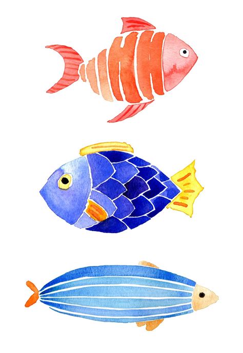 Illustration | Watercolor fish, Watercolor paintings easy, Fish painting