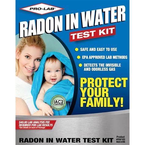 PRO-LAB Radon in Water Test Kit-RW103 - The Home Depot