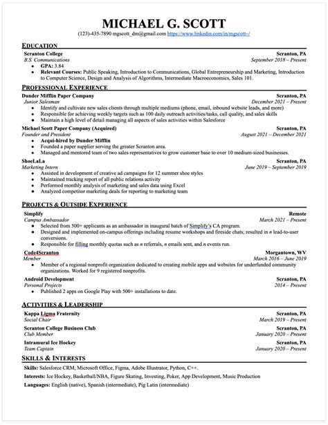 Resume Tips: Single or Multiple Column Formatting? | Simplify