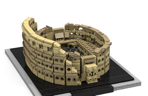 I built the Roman Colosseum in LEGO Architecture style | Rebrn.com