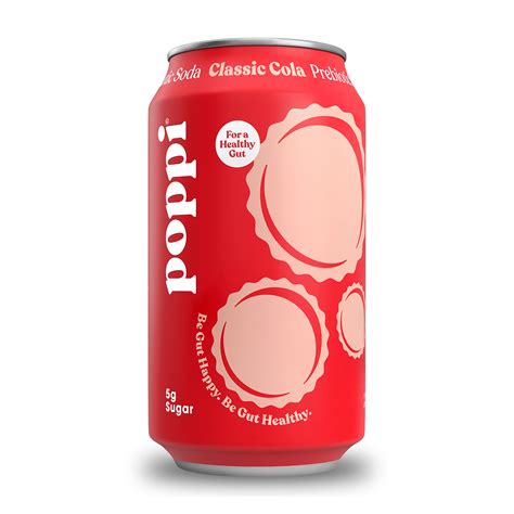 Buy POPPI Sparkling Prebiotic Classic Cola Soda w/Gut & Benefits, Beverages made with Apple ...