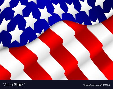 American flag background Royalty Free Vector Image