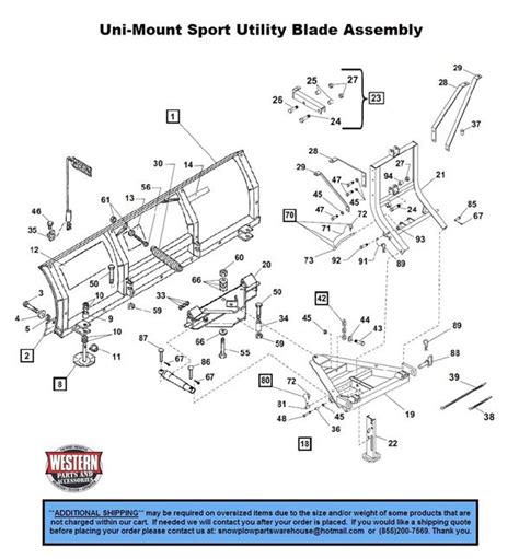 Western Unimount Snow Plow Parts Diagram