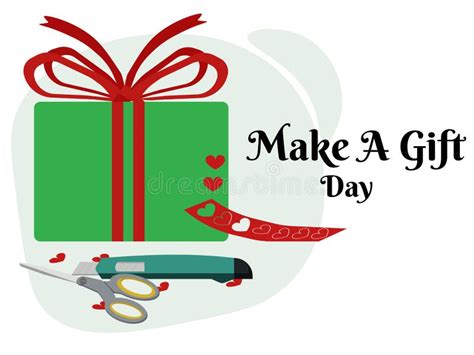 Make a Gift Day, Idea for Horizontal Poster, Banner, Flyer or Placard Design Stock Vector ...