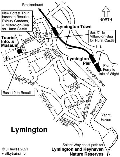 Lymington Town | Visit by Train, a station by station guide to UK tourist attractions