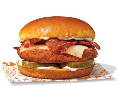 Popeyes Classic Blackened Bacon & Cheese Chicken Sandwich Nutrition Facts