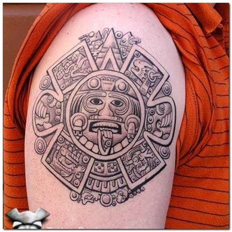 Aztec Sun Tattoos