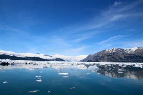 Glacial Landscape in Icy Bay with the Mighty Guyot Glacier, Alaska, United States Stock Image ...