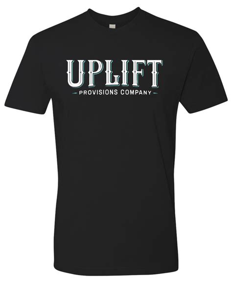 Signature Uplift Black Tee – Uplift Provisions Company