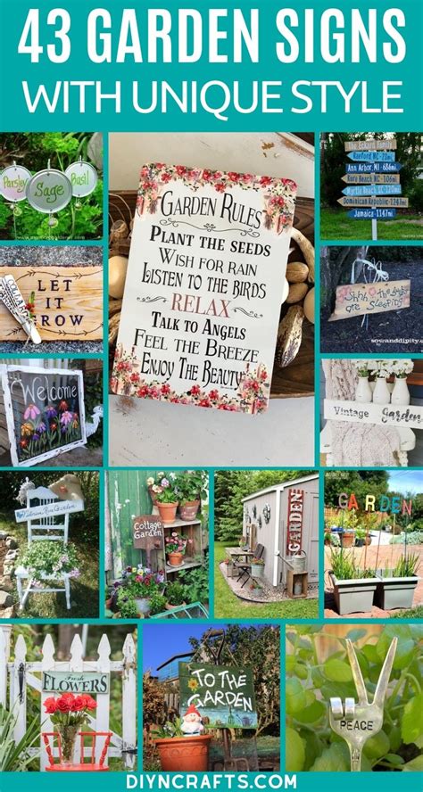 43 DIY Garden Signs to Beautify and Decorate Your Garden - DIY & Crafts