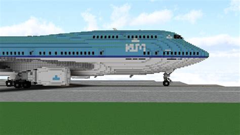 KLM Boeing 747-400 3:1 Minecraft Map