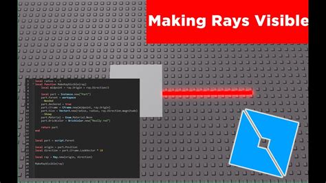 How to make Raycasting Visible using Parts - Roblox Studio - YouTube