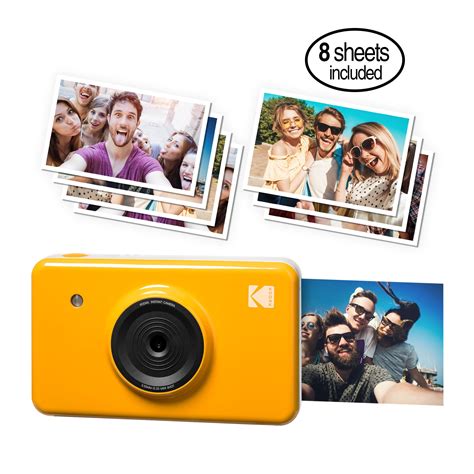 Kodak Mini Shot Instant Film Camera and Photo Printer, includes 8 ...