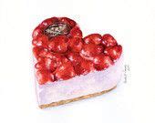 Lemon Meringue Pie - ORIGINAL Painting (Desset Illustration, Still Life, Food Wall Art ...