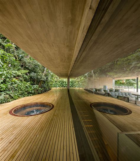 Rooftop infinity pool overlooks the Brazilian rainforest from Studio MK27's Jungle House in 2020 ...