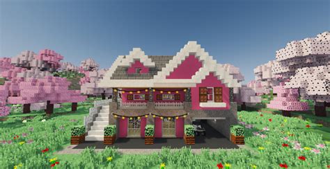 Cherry Blossom Grove Suburban House (Biomes O' Plenty) [1.12.2 Modded] Minecraft Map