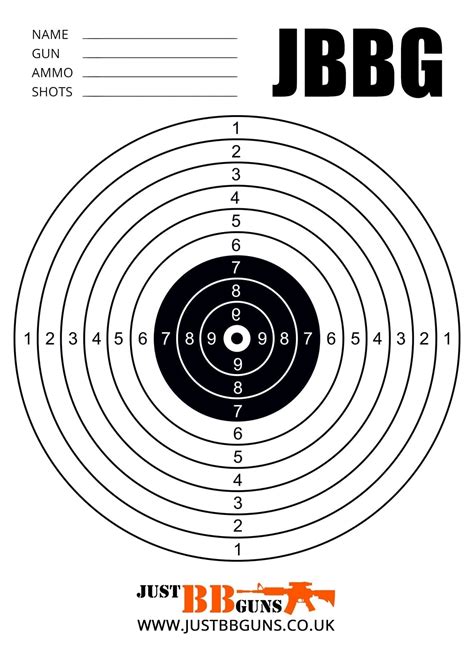 Printable Bb Gun Targets