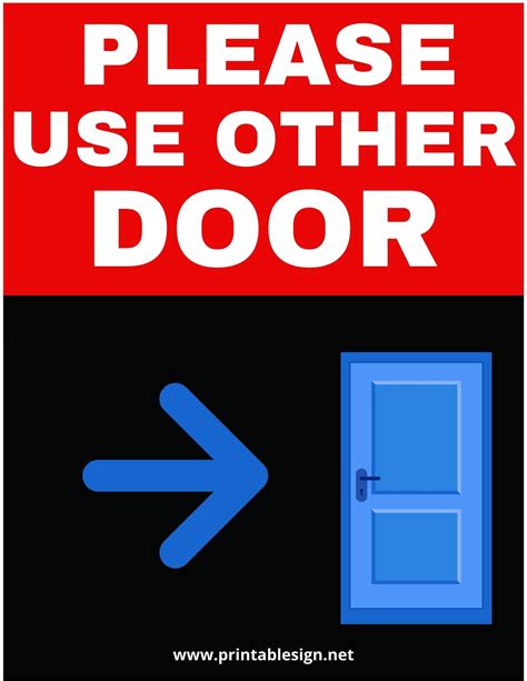 Please Use Other Door Sign Template | FREE Download in 2022 | Sign templates, Door signs ...