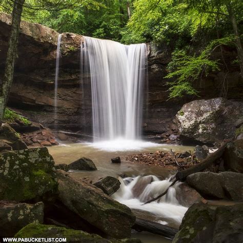 Exploring Cucumber Falls at Ohiopyle State Park - PA Bucket List