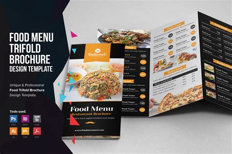 Food Menu Trifold Brochure v1