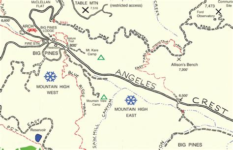 Trails of Wrightwood – Big Pines Hiking Map – Canyon Cartography