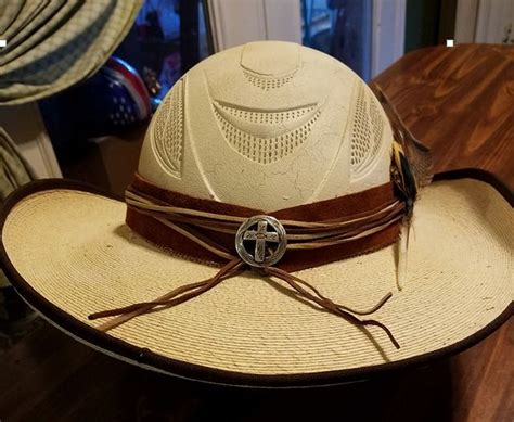 Another GREAT IDEA! A "HELLHAT" combining a COWBOY HAT with a HELMET - and it looks good! The ...