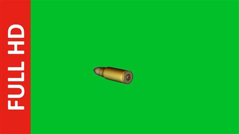 Fast & Slow Motion Flying Bullet Green Screen Free Stock Footage | All Design Creative