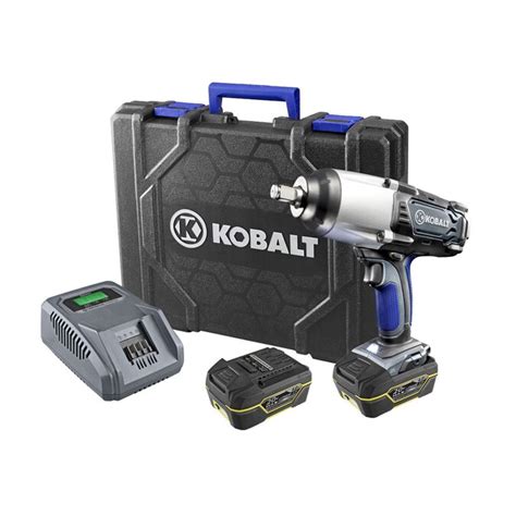 Kobalt 20-Volt Variable Speed Drive Cordless Impact Wrench (2-Batteries ...