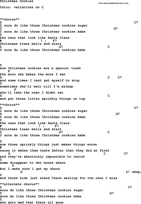 Christmas Cookies, by George Strait - lyrics and chords