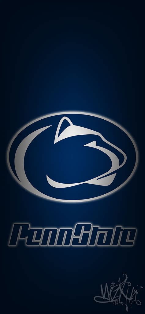 Penn State Logo Black And White