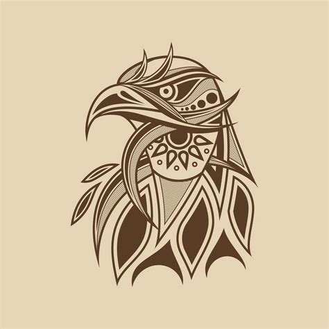 Line art eagle head vector artwork for poster print, t-shirt print ...